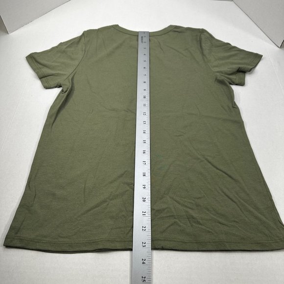 Zoe And Liv Women's Sz Small I Report To My Cat Short Sleeve Tee Shirt Green New - Picture 11 of 11